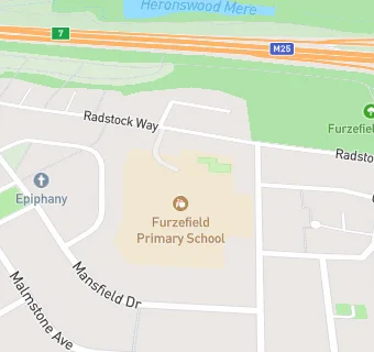 map for Furzefield First School