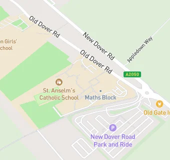 map for St Anselm's Catholic School