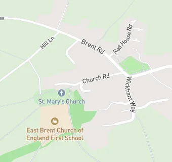 map for East Brent Church of England First School