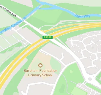 map for Burpham Primary School