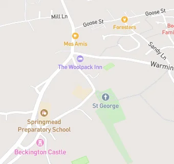 map for Beckington Church of England First School