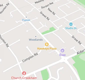 map for Hawkeye Pizza