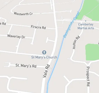 map for St Mary’s Church, Ash Vale