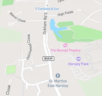 map for East Horsley Post Office