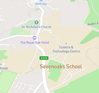 map for Sevenoaks School