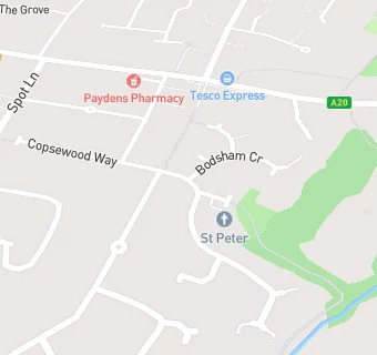 map for St Peters Pre-School