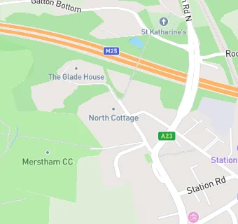 map for Merstham Cricket Club