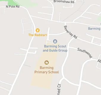 map for Barming Primary School