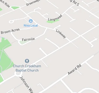 map for Baptist Church