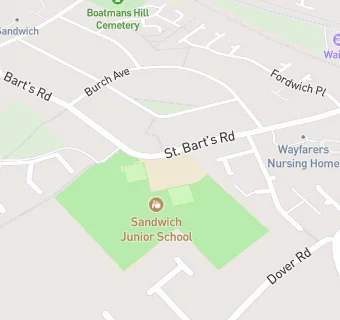 map for Sandwich Junior School
