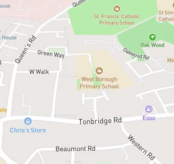 map for West Borough Primary School