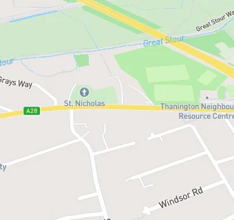 map for Thanington Neighbourhood Resource Centre