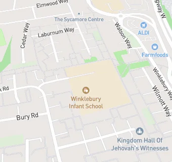 map for Winklebury Infant School