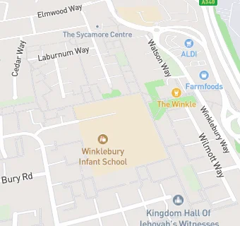 map for Winklebury Junior School