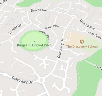 map for Kings Hill Cricket Club