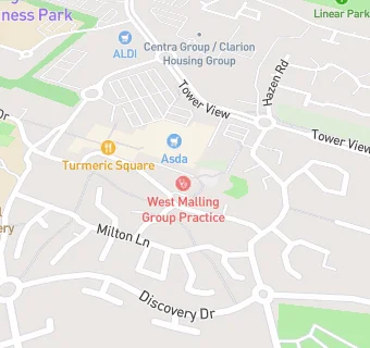 map for West Malling Group Practice 