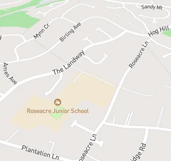 map for Roseacre Junior School