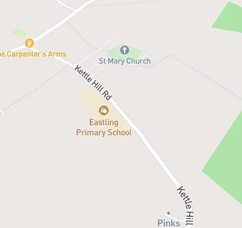 map for Eastling Primary School