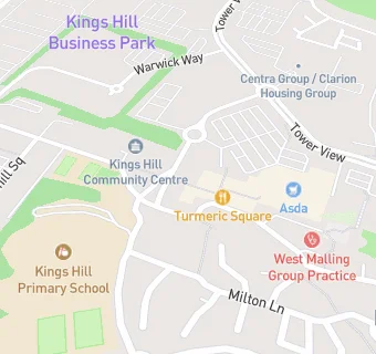 map for Kings Hill Pharmacy