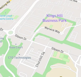 map for Kings Hill Pre School