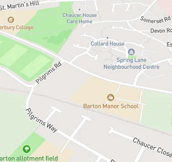 map for Barton Manor School