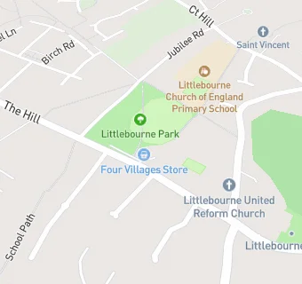 map for Littlebourne War Memorial Hall