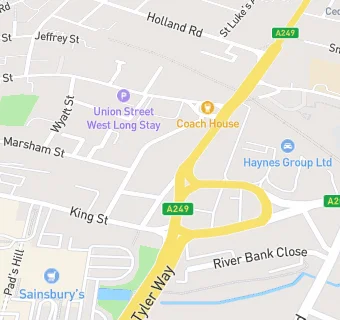 map for Albion Place Medical Practice