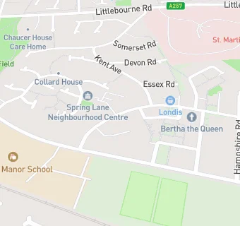 map for Spring Lane Neighbourhood Centre