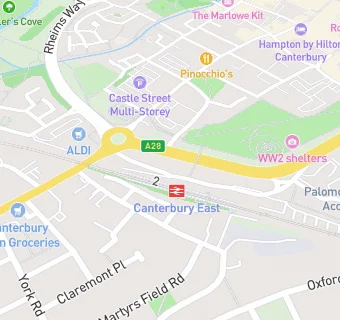 map for Canterbury Open Centre