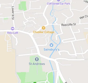 map for Cheddar Medical Centre