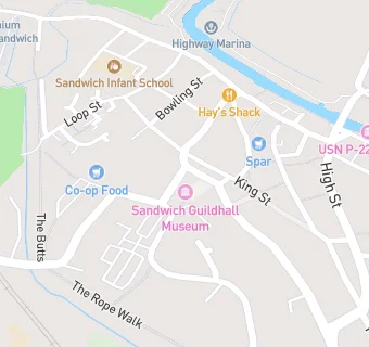 map for Sandwich Market