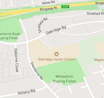 map for Oakridge Junior School