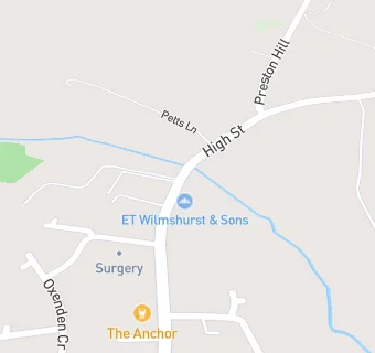 map for E T Wilmshurst (Bakery)