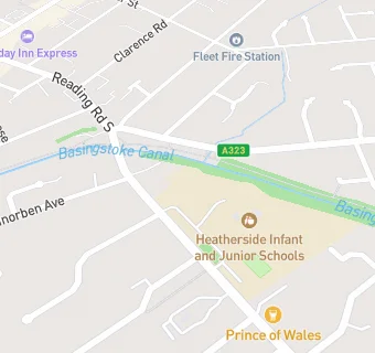 map for Heatherside Infant School