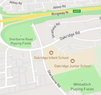 map for Oakridge Infant School