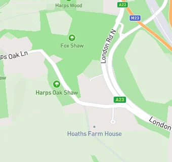 map for Harps Oak Independent School