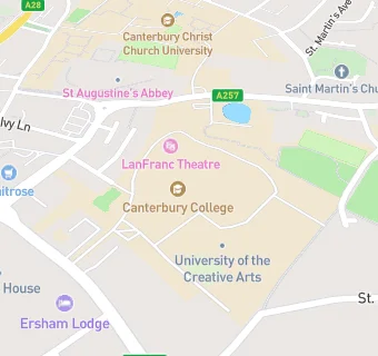 map for Food Hall Canterbury College