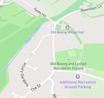 map for Old Basing Village Nursery School