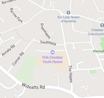 map for Youth Hostels Association