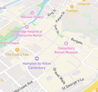 map for Cosy Club Canterbury