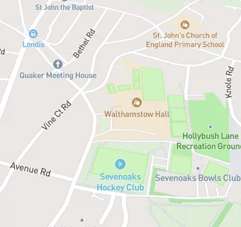 map for Walthamstow Hall School