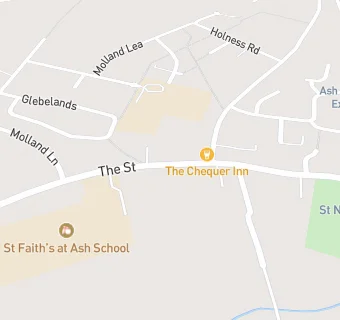 map for St Faiths At Ash School