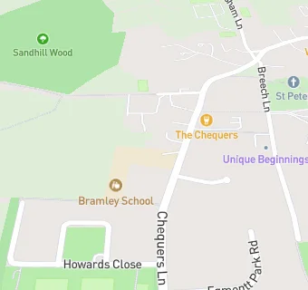 map for Bramley Hill School