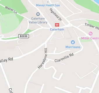 map for Caterham Valley Medical Practice