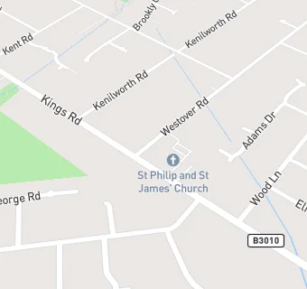 map for St Philip And St James Church