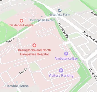 map for North Hampshire Hospital