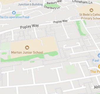 map for Merton Infant School