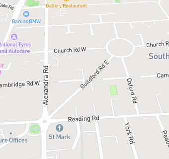 map for St Marks Church Hall