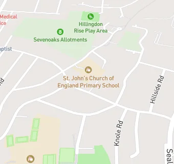 map for St John's Church of England Primary School, Sevenoaks