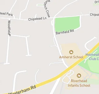 map for Amherst Primary School